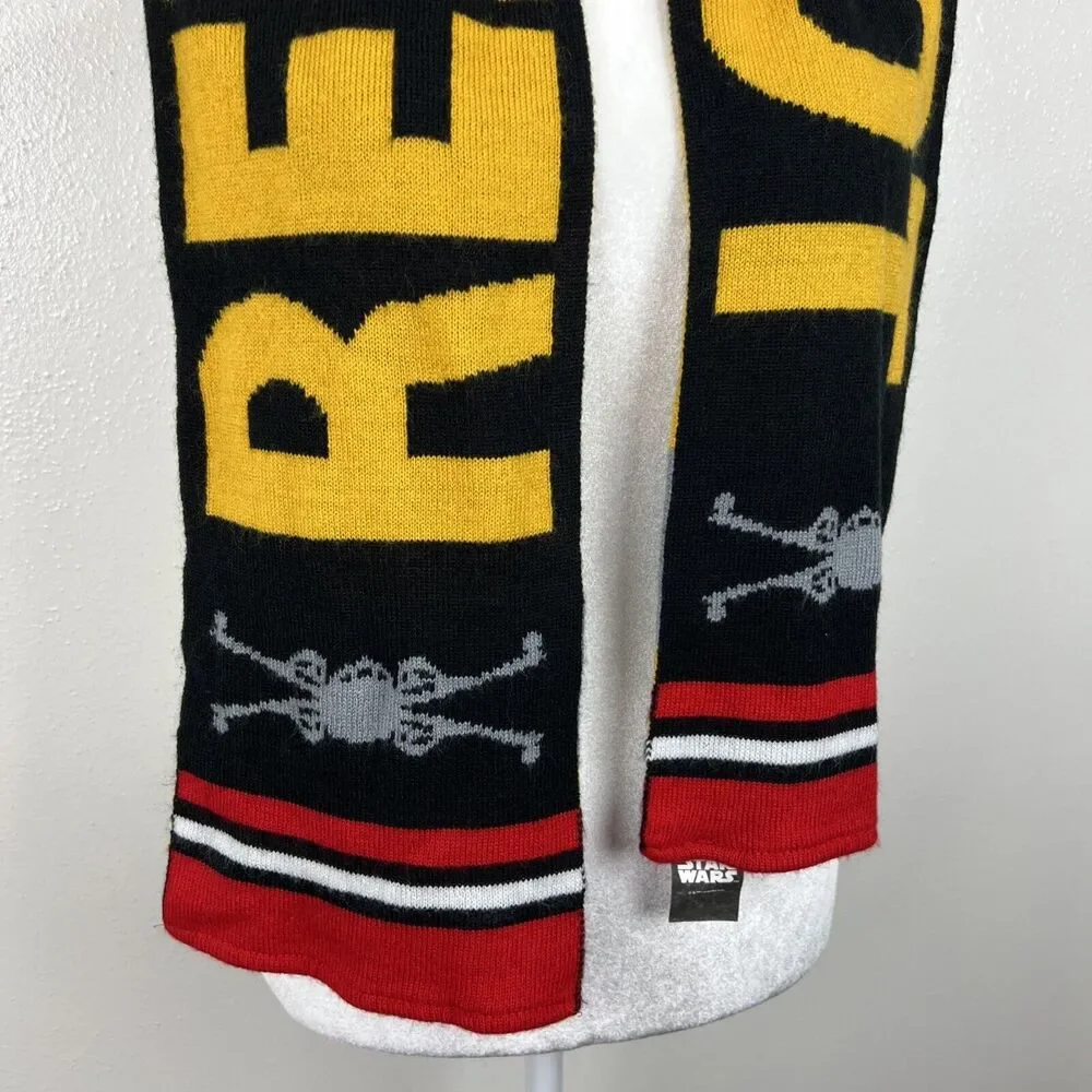 Star Wars Rebel Pilot X-Wing Fighter Knit Winter Scarf Neck Warmer Lucas Film